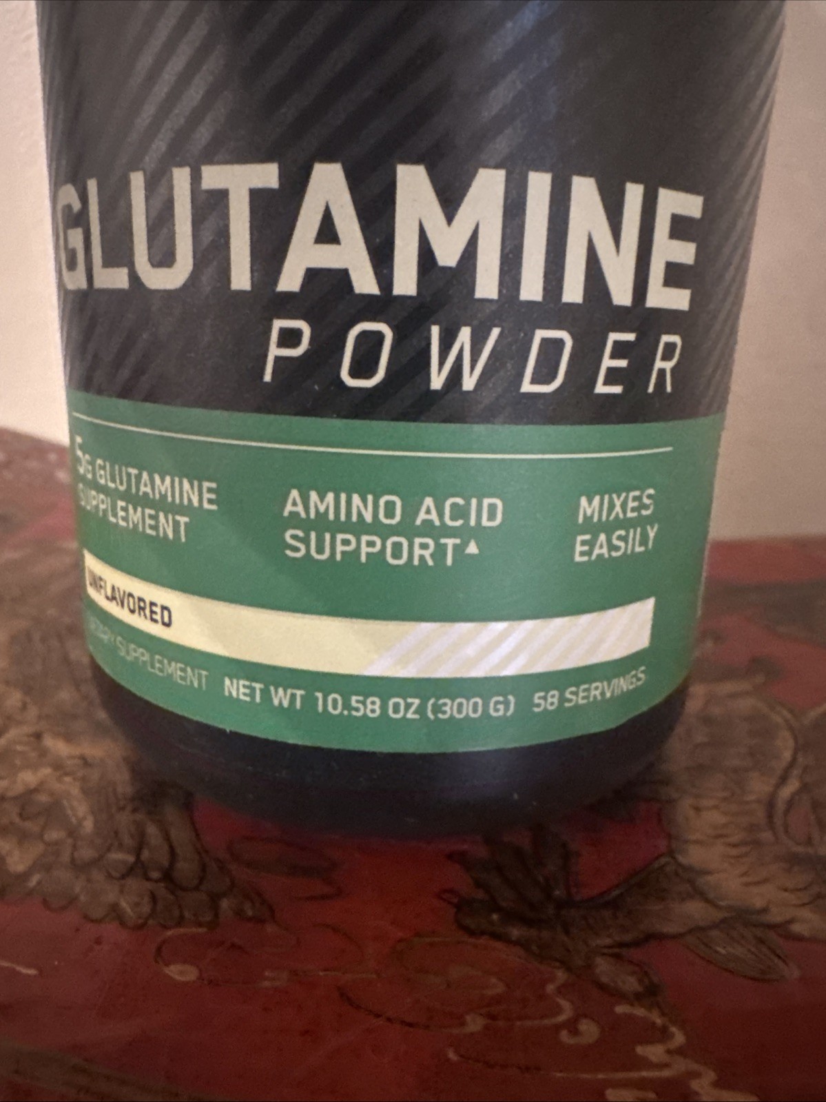 ON Nutrition Glutamine Powder, Unflavored, 10.58 oz (300 g)