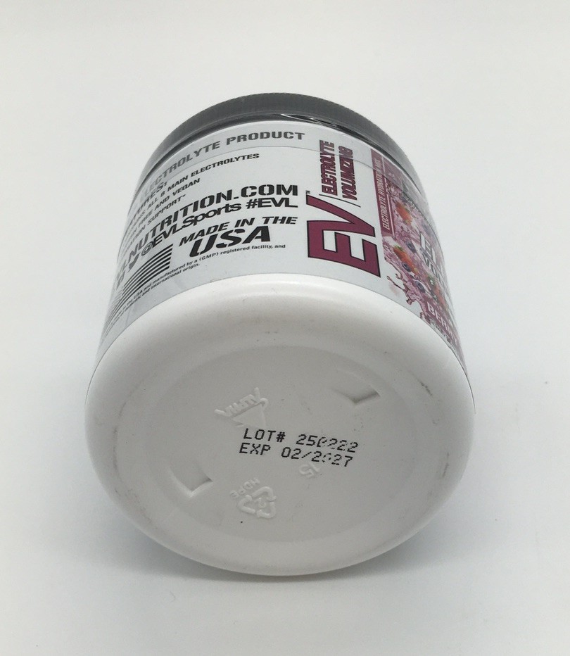 2X EVOLUTION NUTRITION ELECTROLYTE 30 SERVINGS BERRY SPLASH FLAVOR EXP 02/27