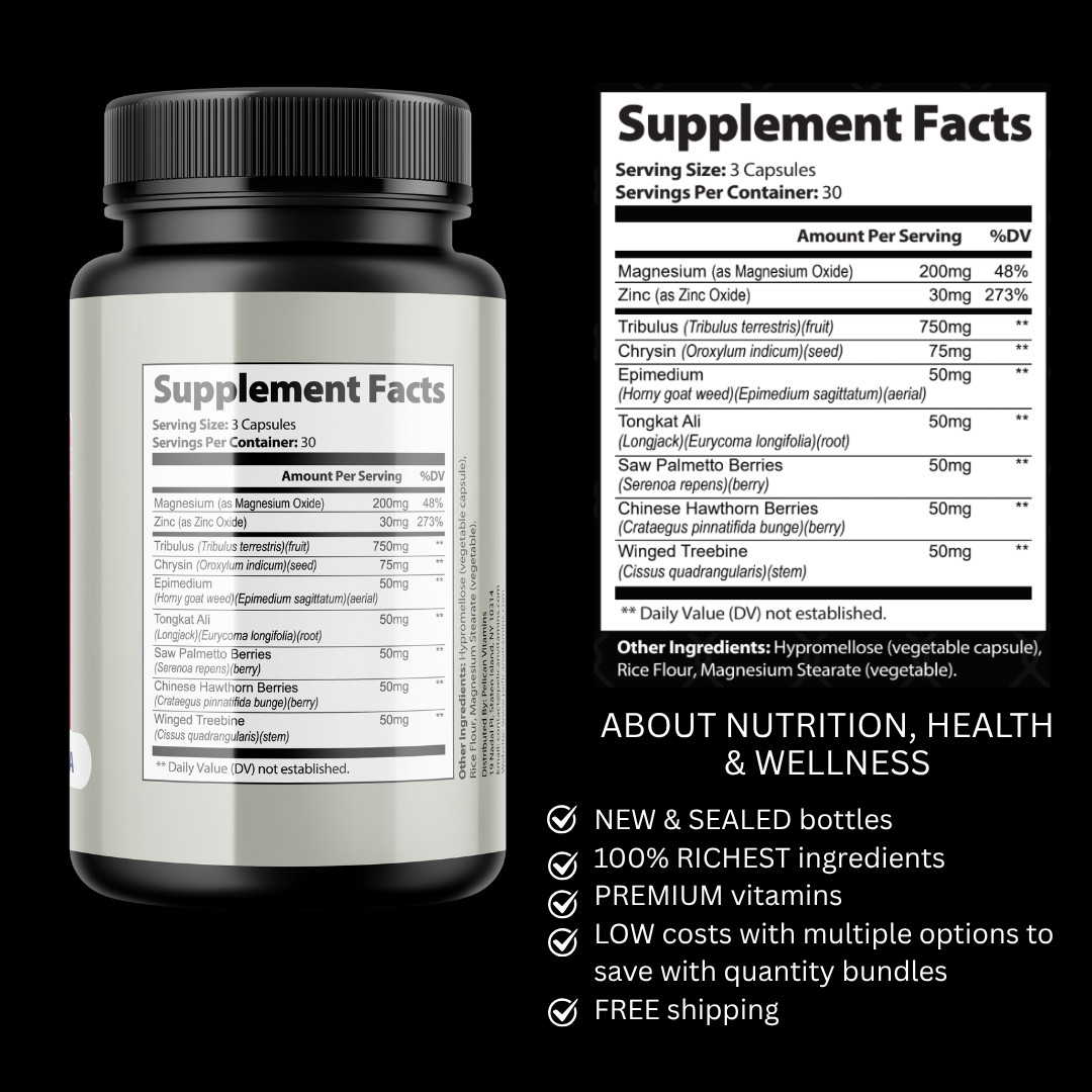 Testo Up- Bodybuilding & Men’s Health Support- 12 Bottles- 1080 Capsules