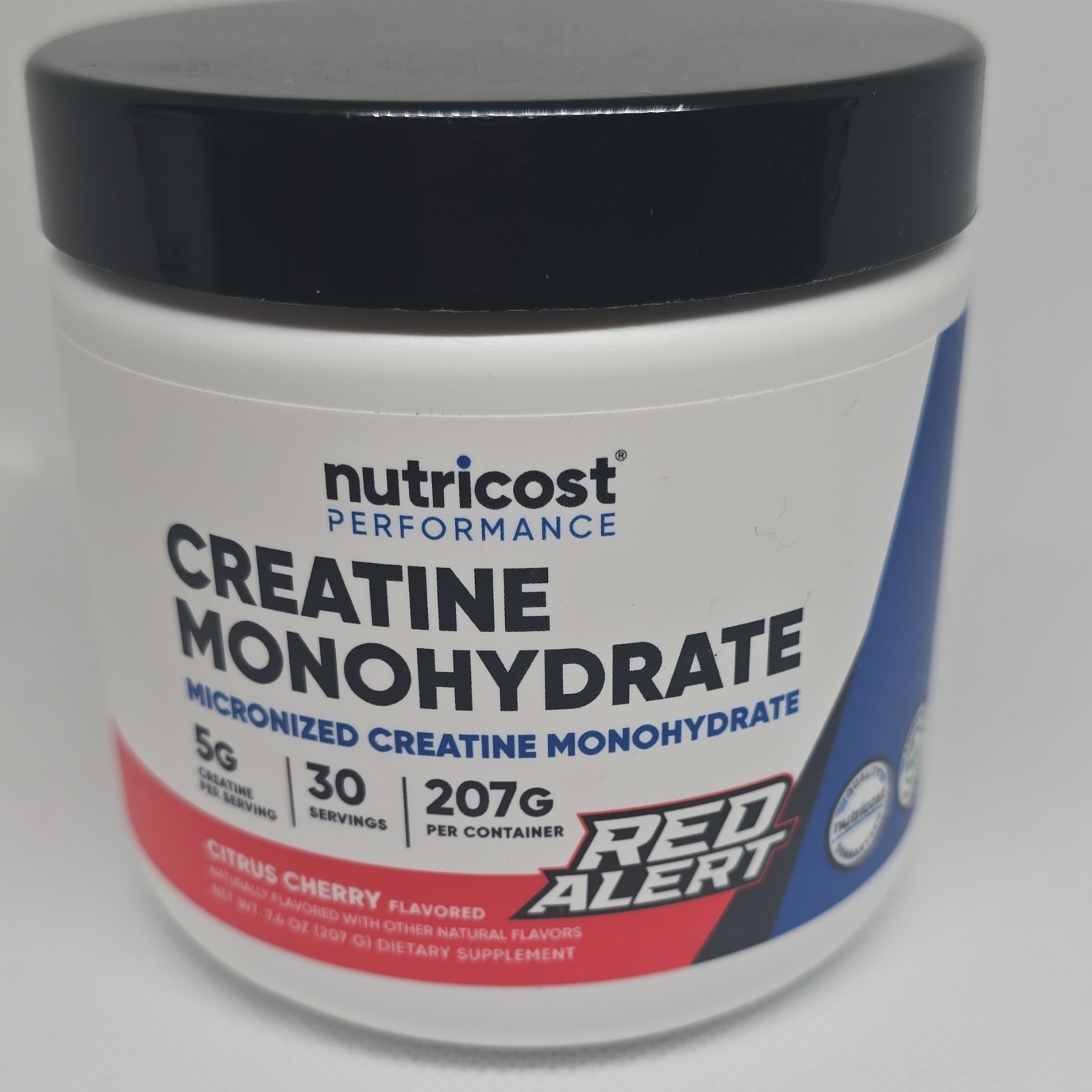 Nutricost Creatine Monohydrate Powder Citrus Cherry 207g 30 Servings