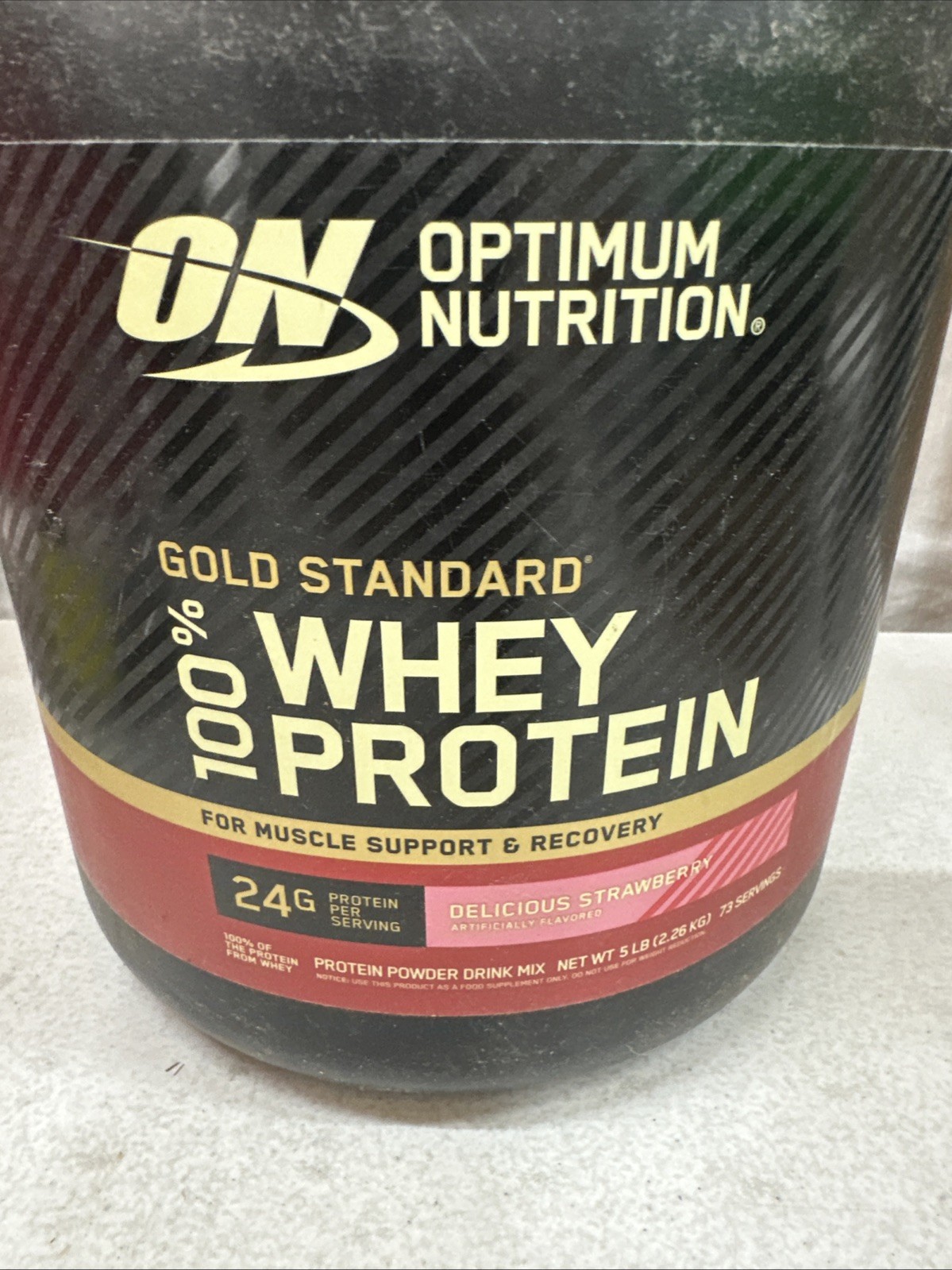 OPTIMUM NUTRITION GOLD STANDARD 100% WHEY™ PROTEIN 5LB Muscle Support & Recovery
