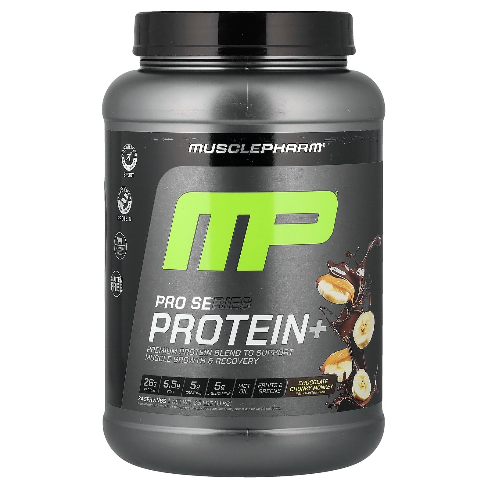 Pro Series Protein+, Chocolate Chunky Monkey, 2.5 lbs (1.1 kg)
