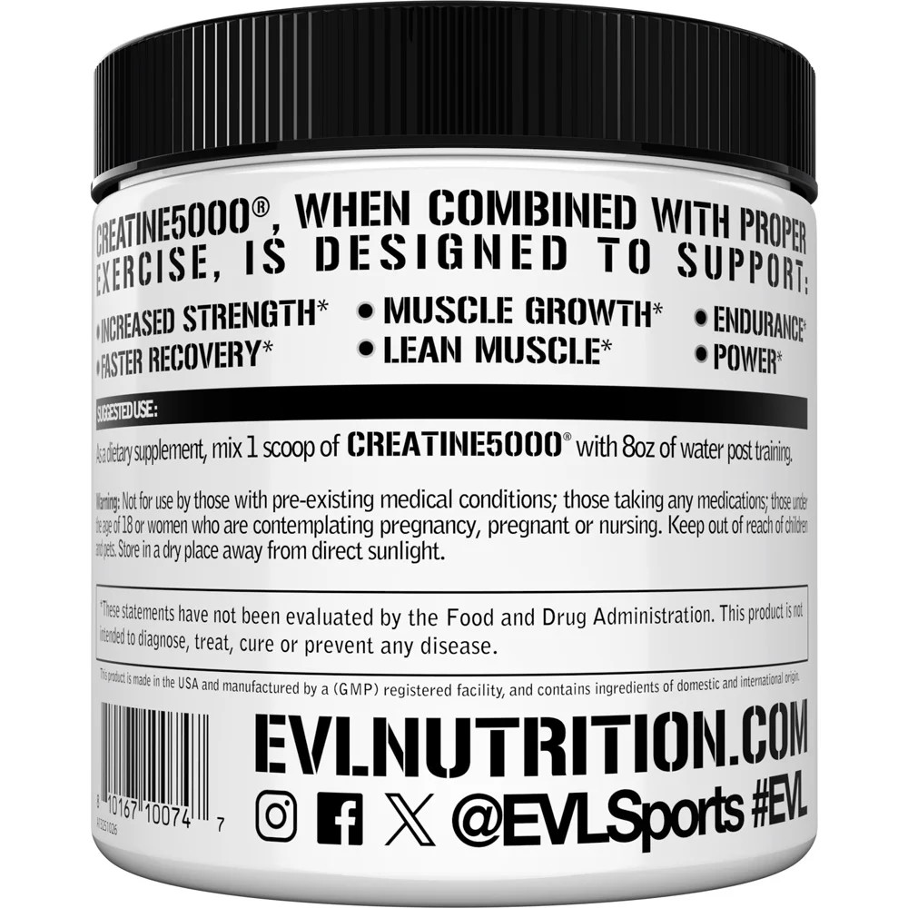 Creatine 5000 – Supports Faster Recovery, Lean Muscle Growth & Performance – Pre