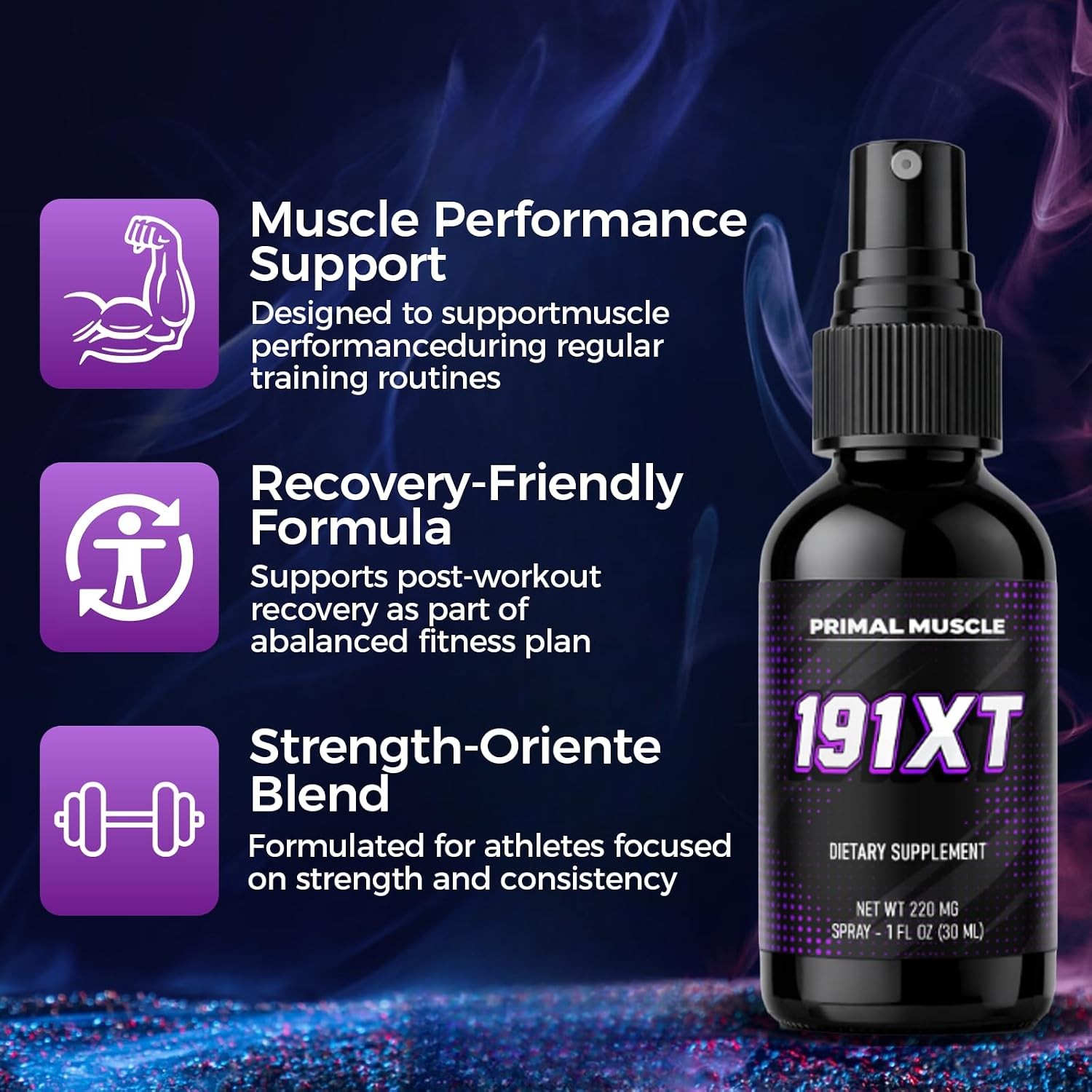 Primal Muscle 191Xt Recovery Spray | 191Xt Primal Muscle Spray, a Plant-Based an