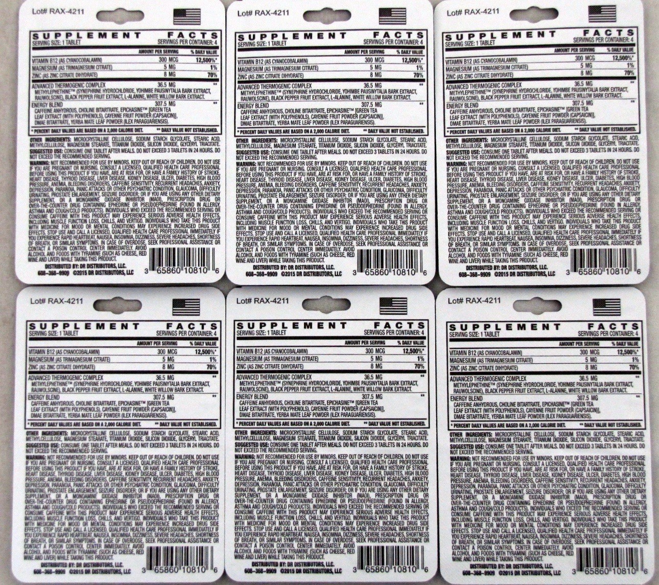 Rapid Action Extreme 2 Way Lasting Energy Boost Metabolism 6 packs 24 pills Max