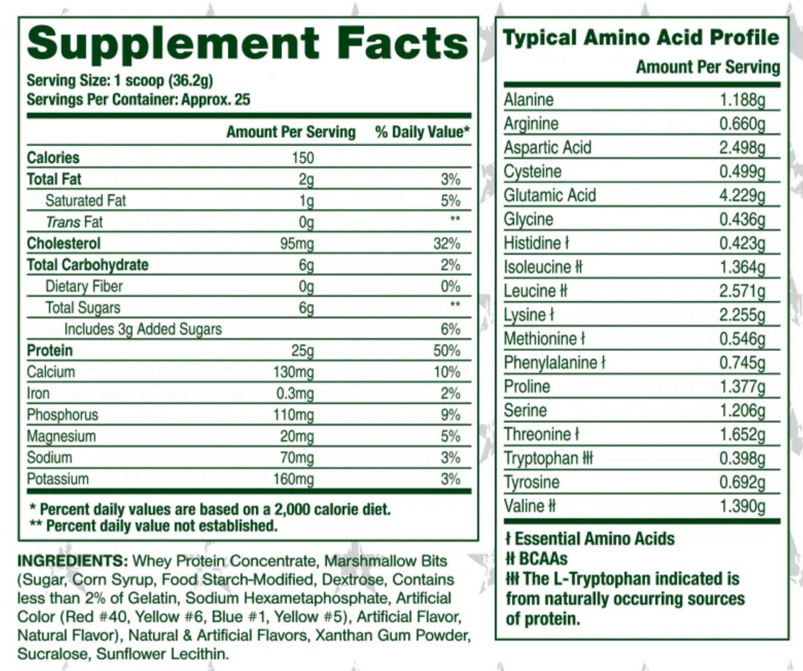 PROTEIN WHEY W/ AMINOS – Mercia Labz – Patriot’s Whey: Marshmallow Cereal [2lbs]