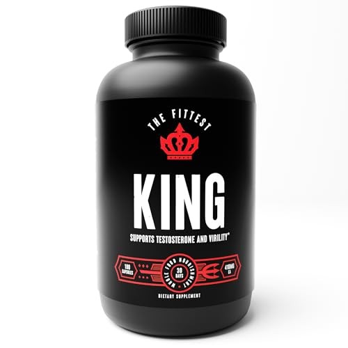 The Fittest King – Testosterone Booster Supplement – Supports Hormone Health,
