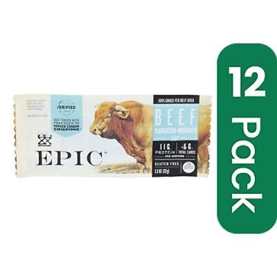 Epic Beef Barbacoa Inspired Bar – 1.3 Ounce (Pack of 12)