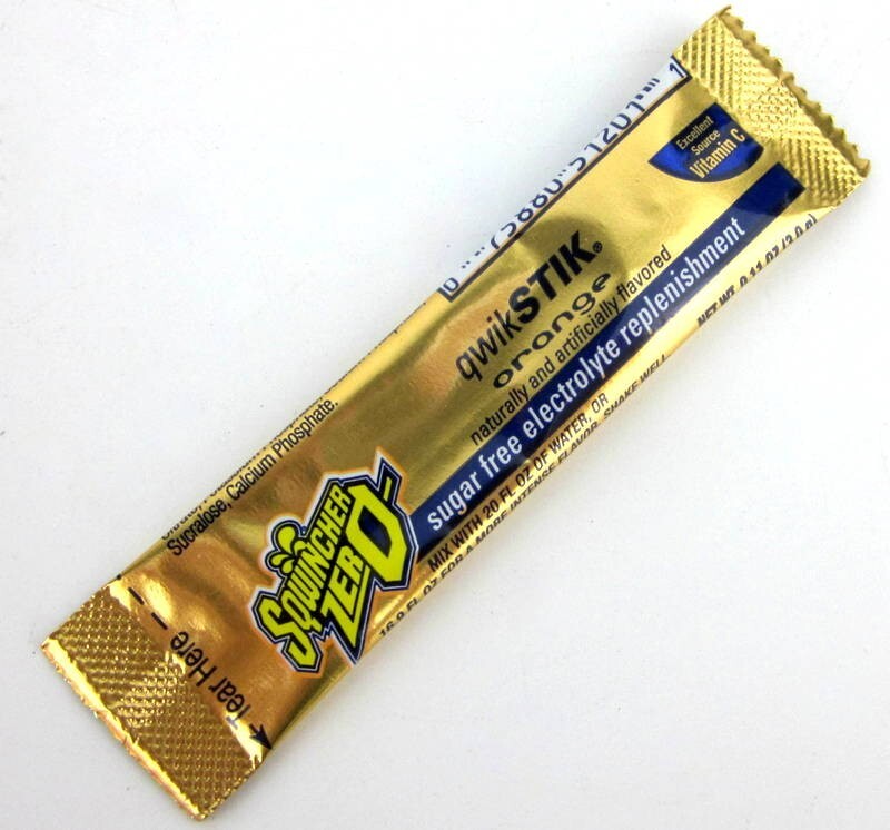 Sqwincher Qwik Sticks Hydration Supplements Orange Flavour Sugar Free 10 x Pack