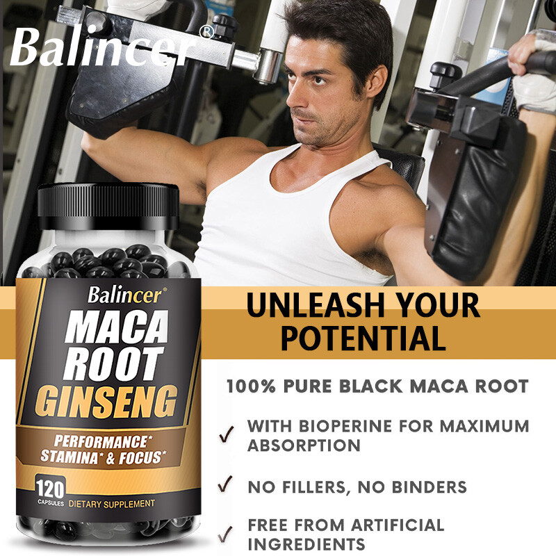 Maca Root & Ginseng Extract | Stamina | Mood | Energy for Men & Women