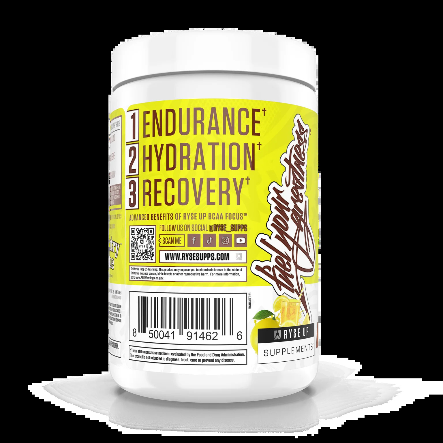 RYSE Supplements Element BCAA Focus, Country Time Lemonade, 30 Servings