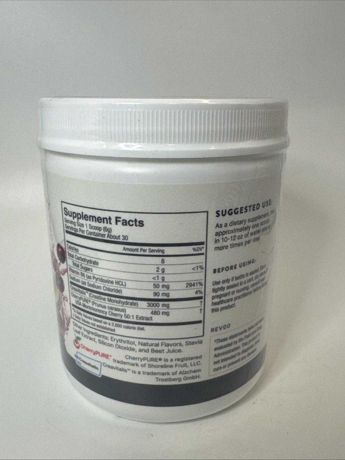 CreaLife – German Micronized Creatine + USA Tart Cherry + Vitamin B6 12/2026