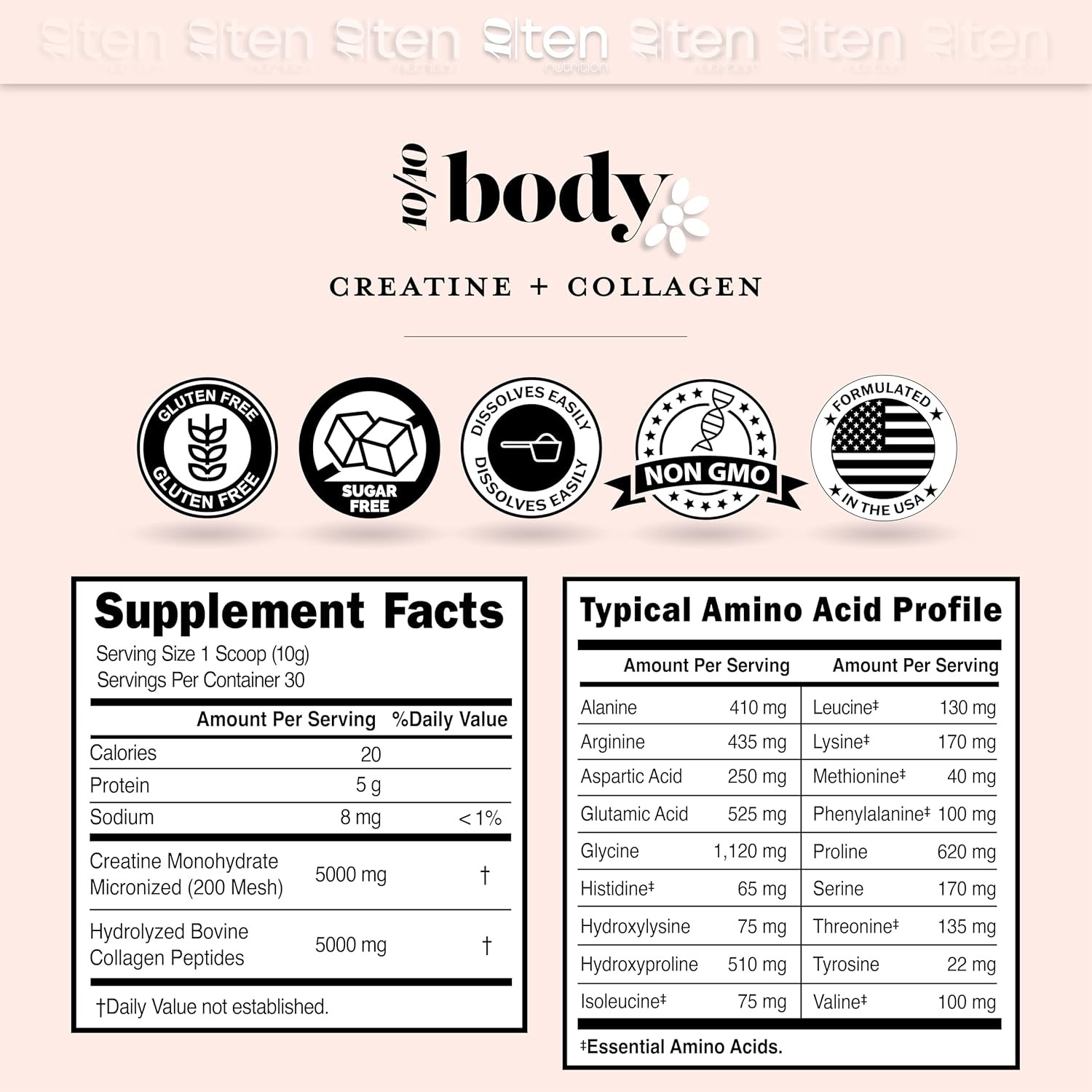 New – Creatine + Collagen for Women – Supports Lean Muscle Growth & Development,
