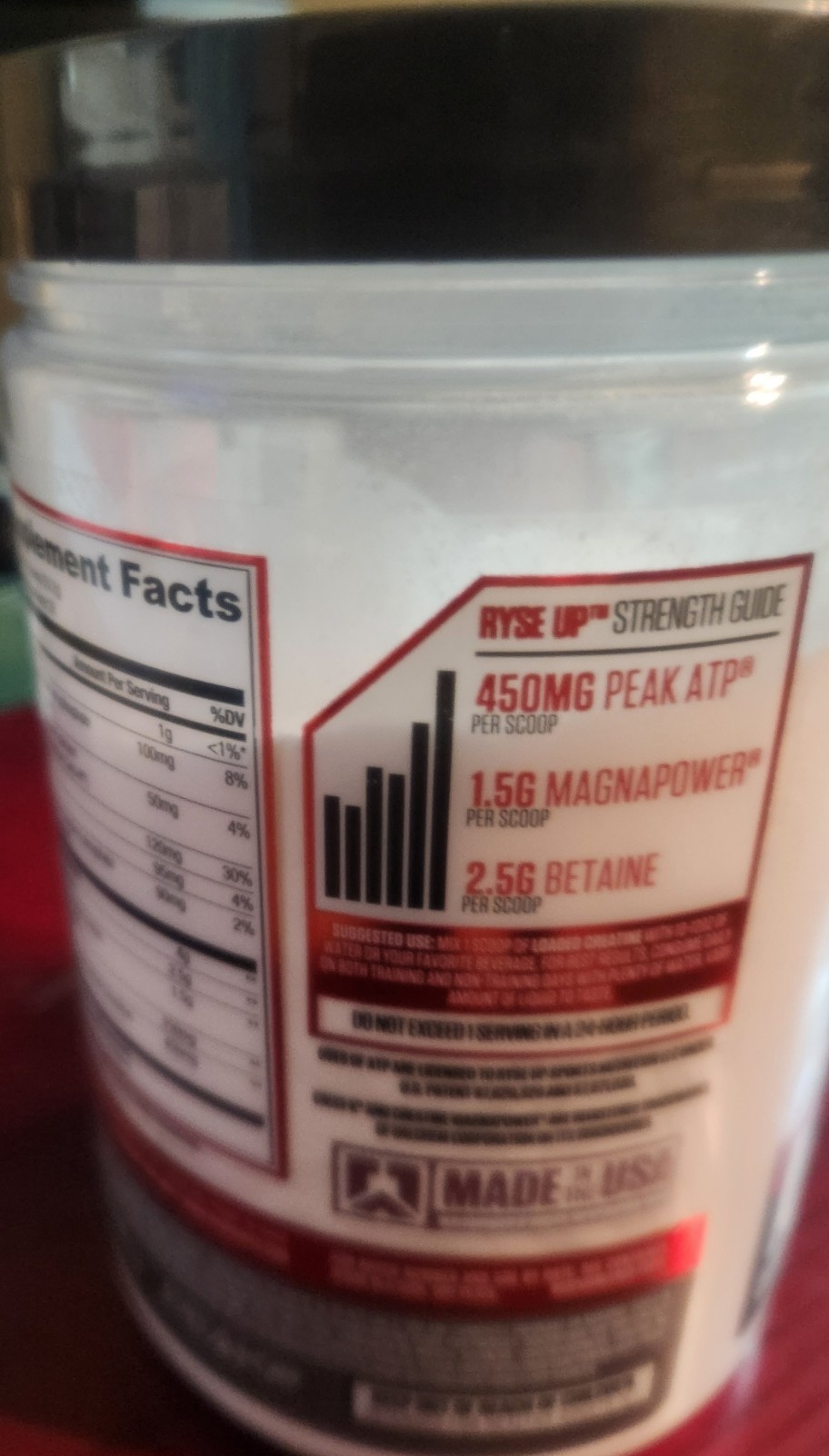 RYSE Loaded Creatine, Unflavored, 11.3 oz (321 g) Muscle Building Formula 30 svs
