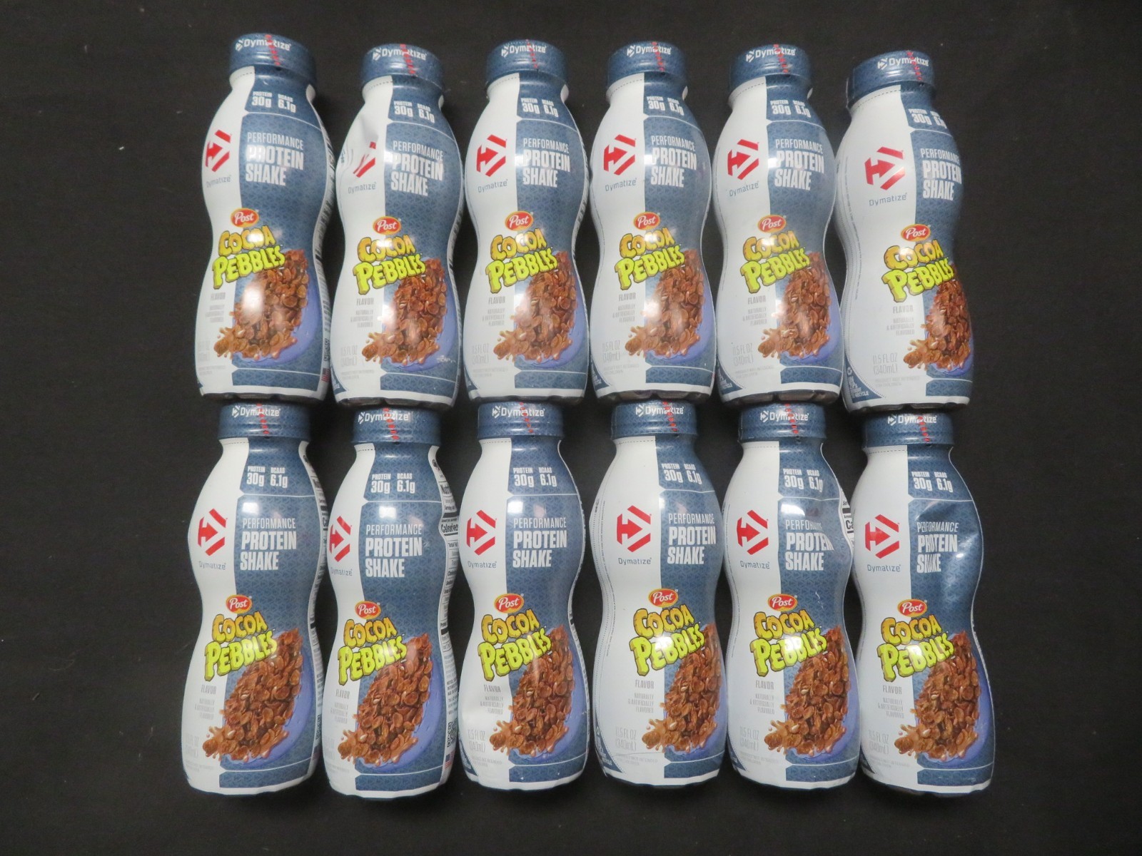 (12) Bottles Dymatize Performance Protein Shake Cocoa Pebbles 11.5 Oz Each