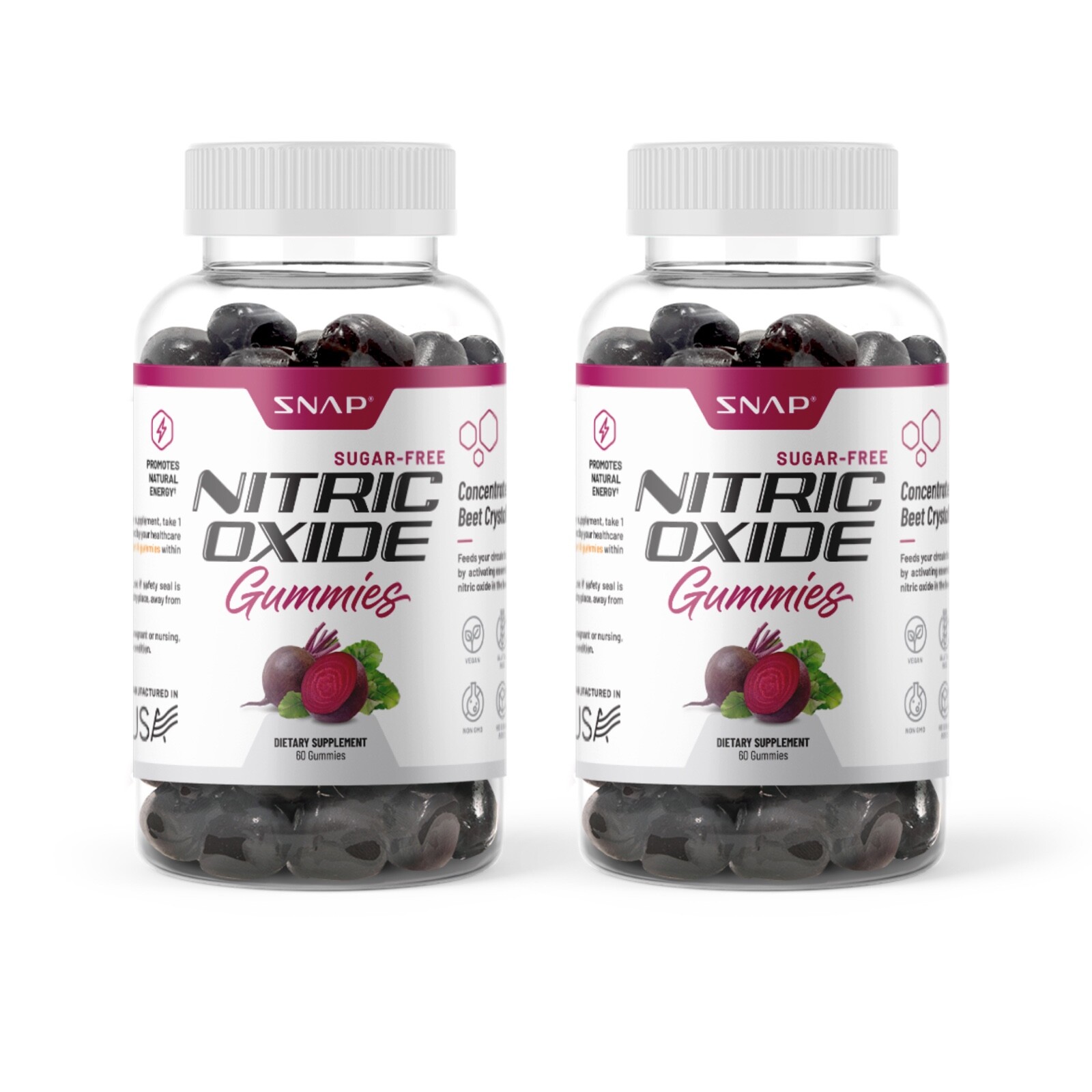 Sugar Free Cherry Beet Root Nitric Oxide Chews – Heart Health Support – 2 Pack
