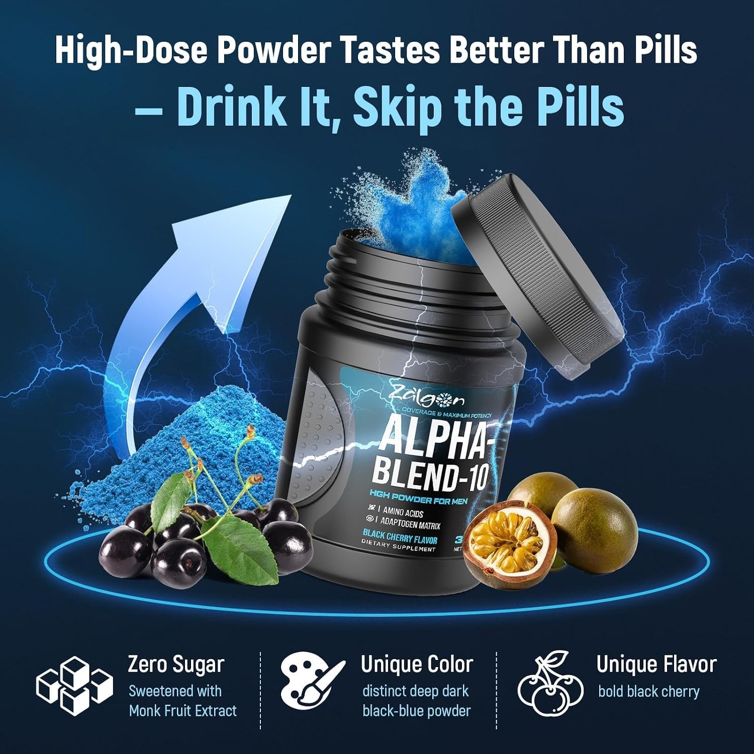 HGH Supplements for Men, Testosterone Booster, Belly Fat Burner & Muscle Builder