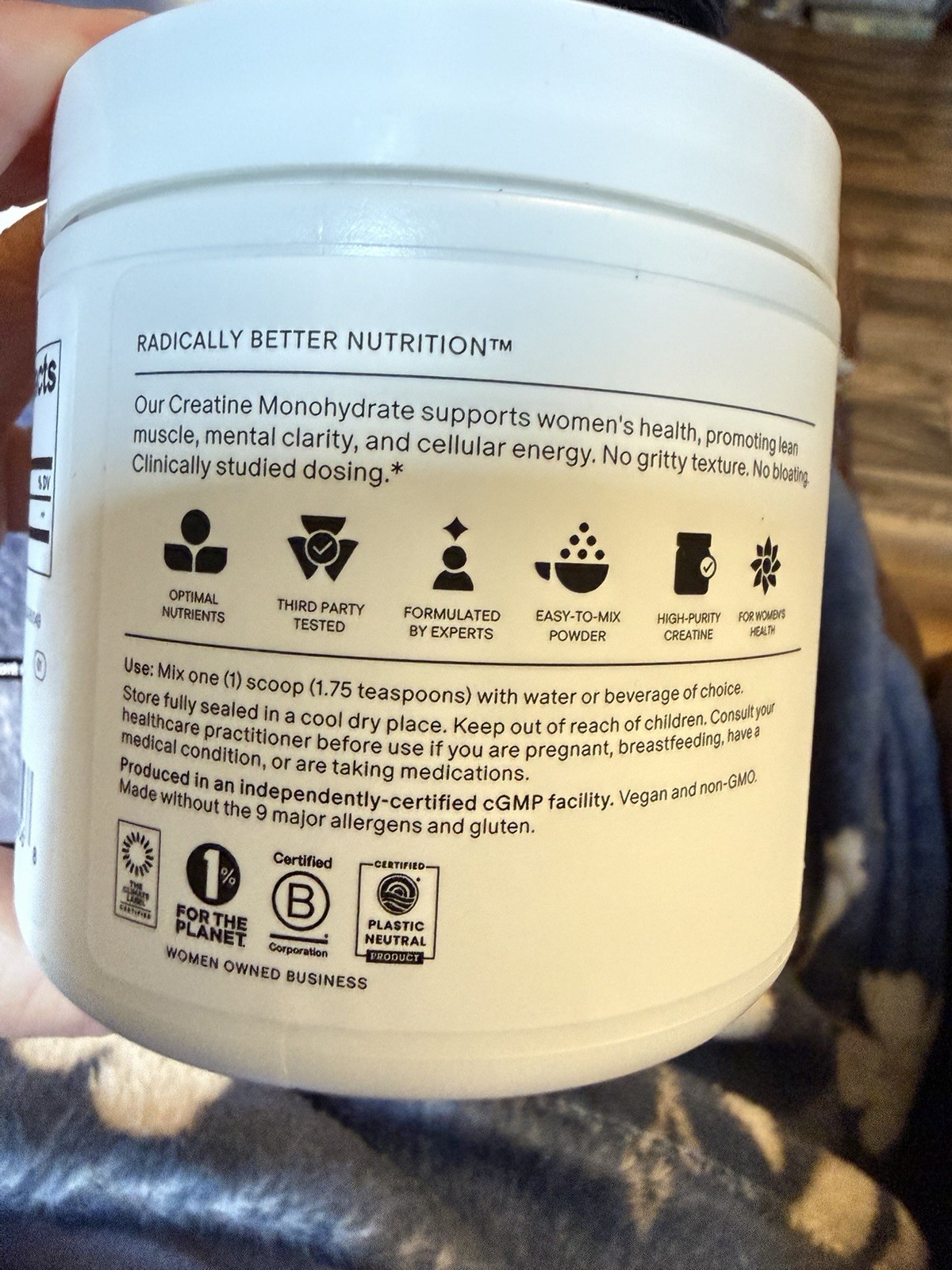 NEEDED Creatine Powder Monohydrate Unflavored 30 Serv 5.3 oz exp 4/2028