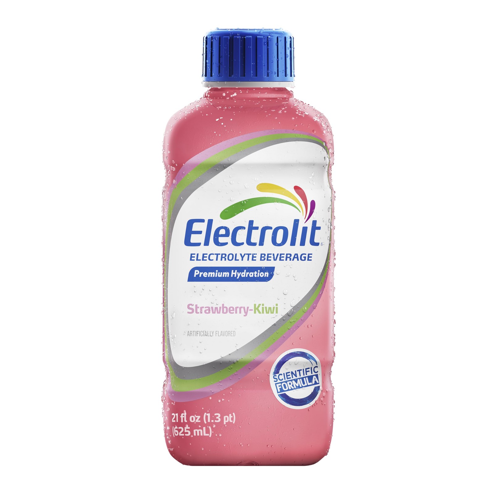 Electrolit, Electrolyte Beverage, 21 FL Oz (Pack of 12), Strawberry-Kiwi