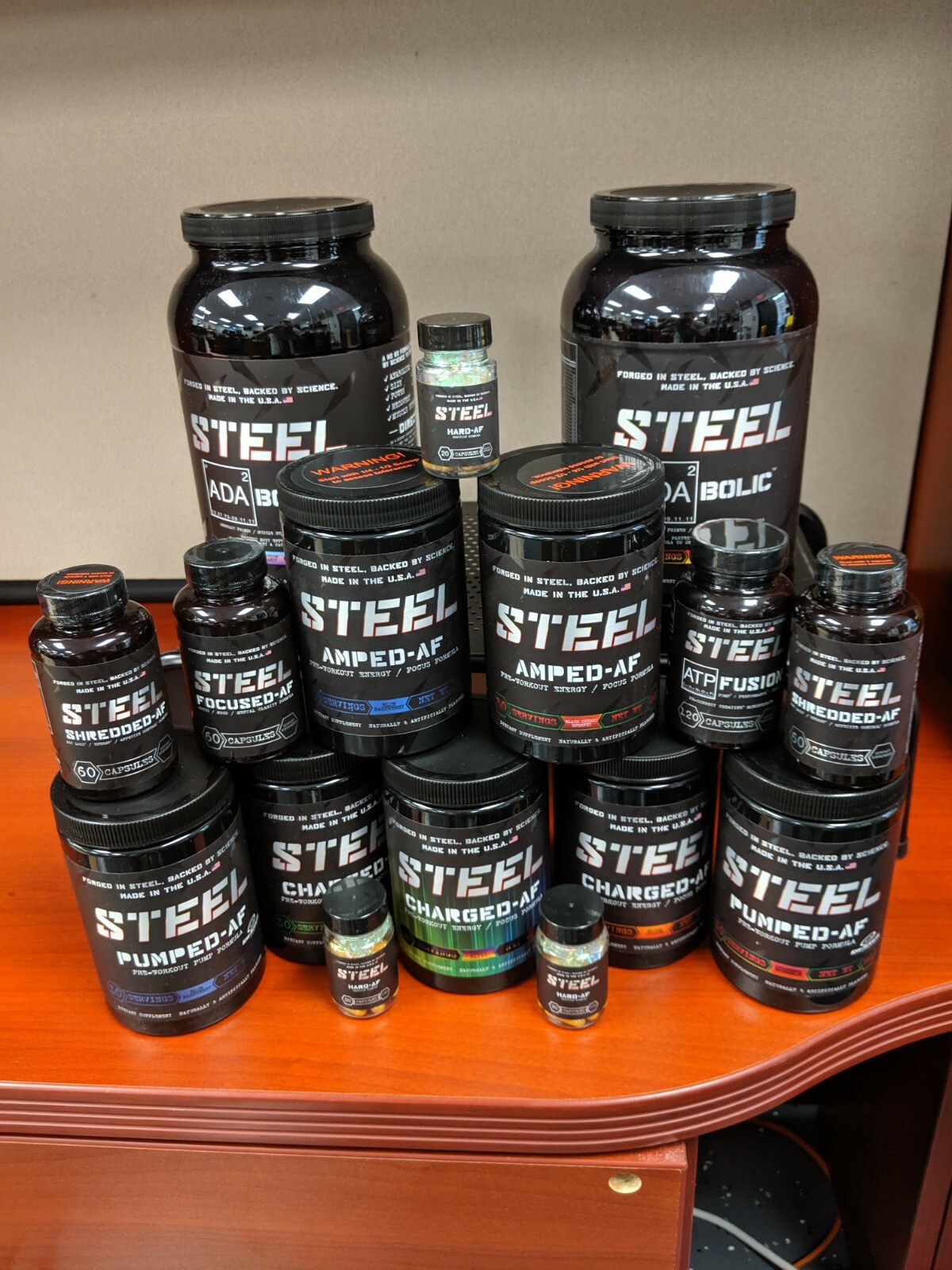 Steel Supplements Amped-AF, Charged-AF, Shredded-AF, Focused-AF – THE OG LINE