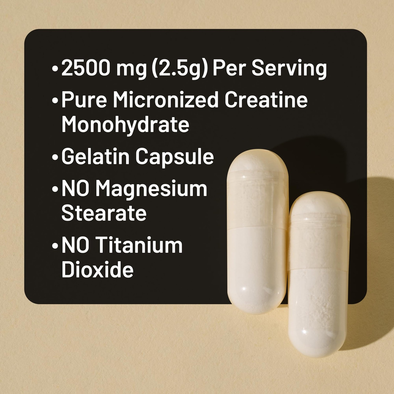 Micronized Creatine Monohydrate Pills, 2500mg Per Serving – Creatine for Wome…