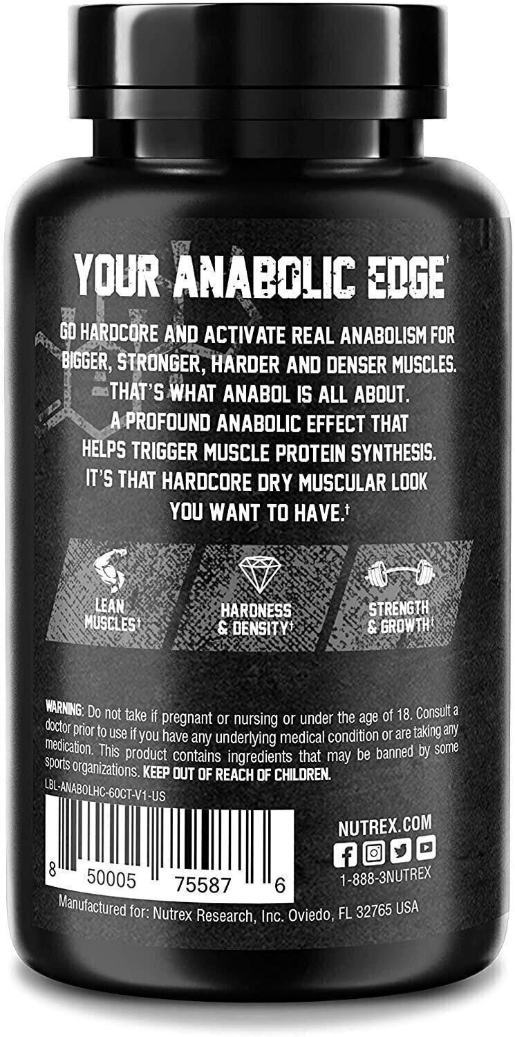 Nutrex Research Anabol Hardcore Anabolic Activator, Muscle Builder and…