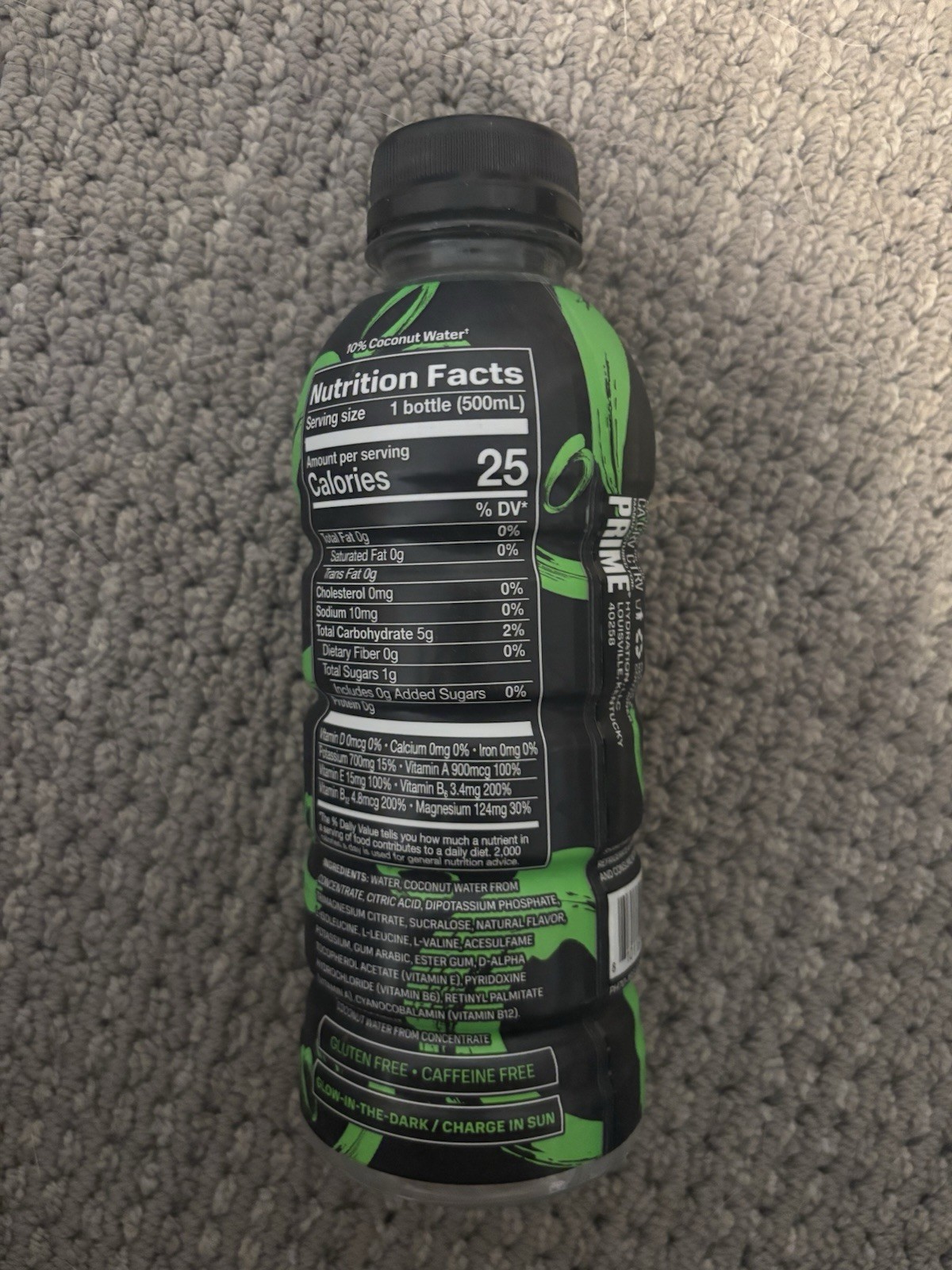 Prime Hydration Sealed Glowberry – 16.9 fl oz – Glow In the Dark