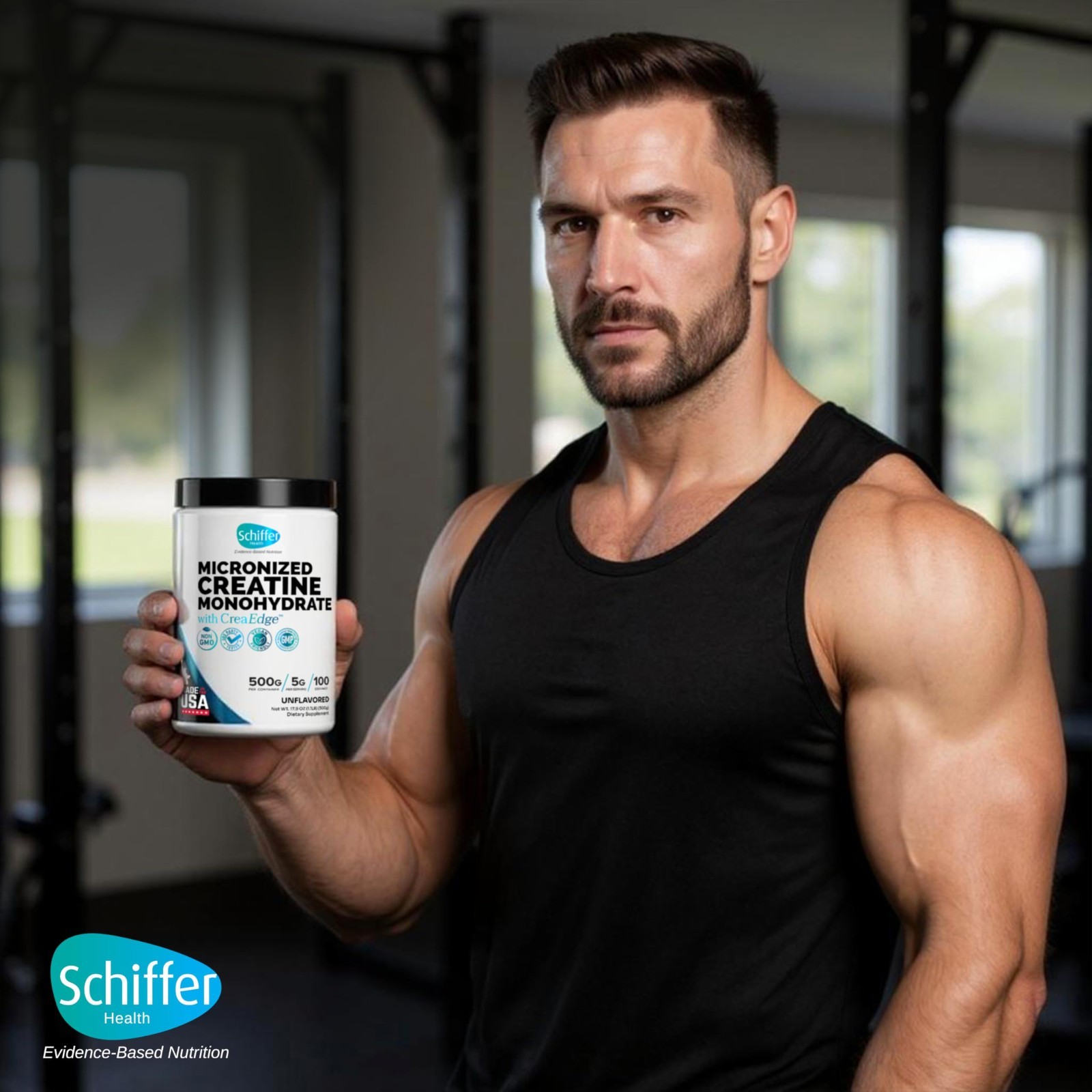 Pure Micronized Creatine Monohydrate Powder 500g – Boost Muscle Growth & Strengt
