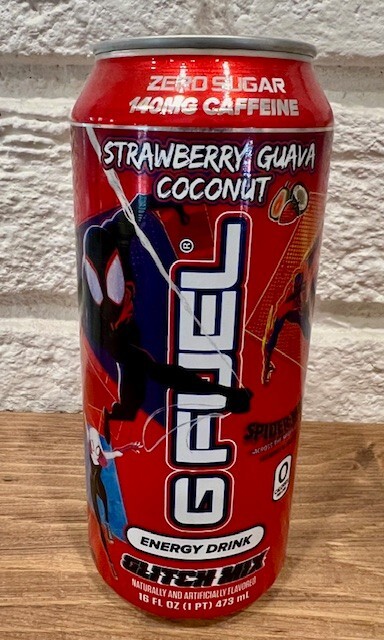 G Fuel Glitch Mix – GFUEL Can -Spider Man – Marvel – Unopened – 2023