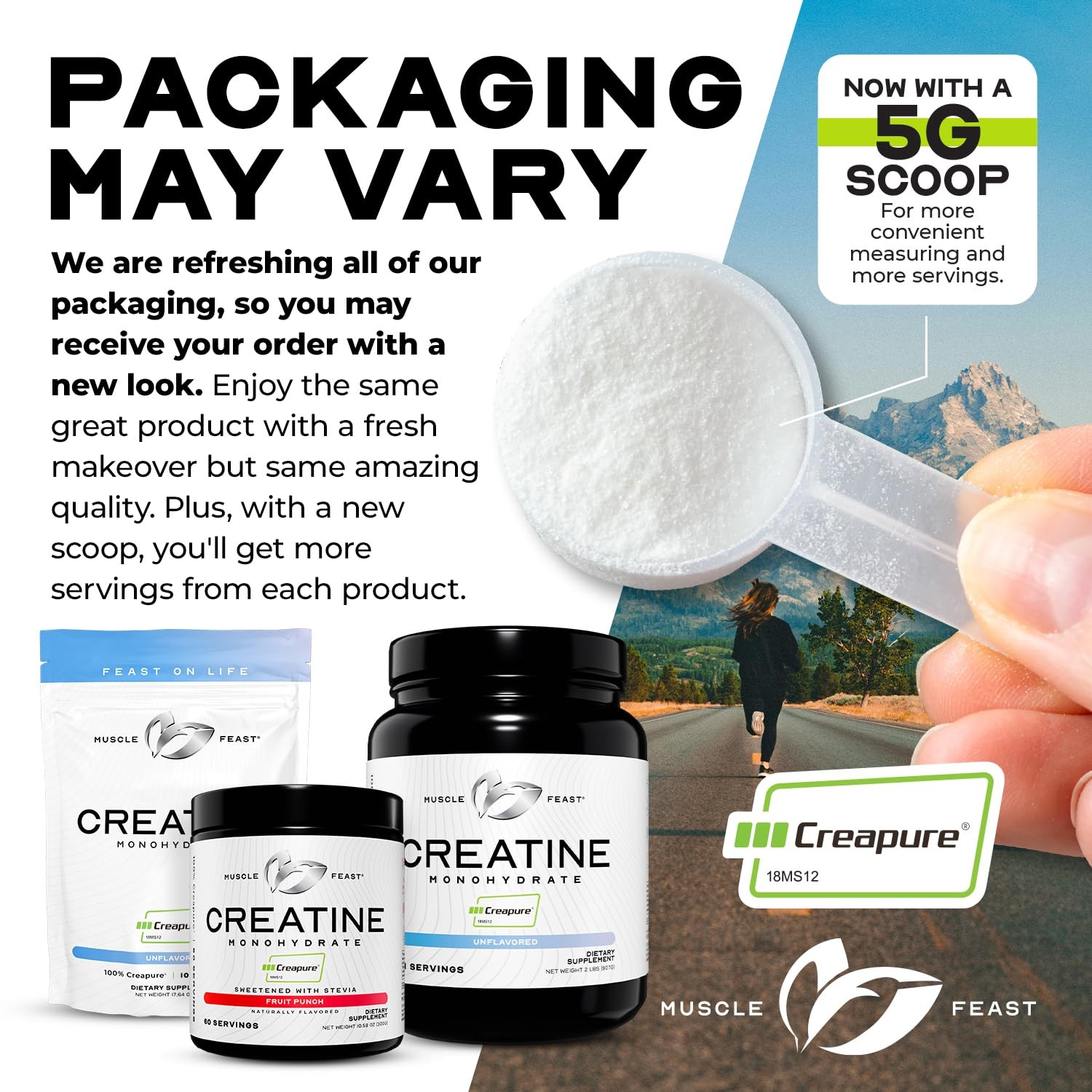 Creapure Creatine Monohydrate Powder – By Musclefeast | Premium Pre-wo