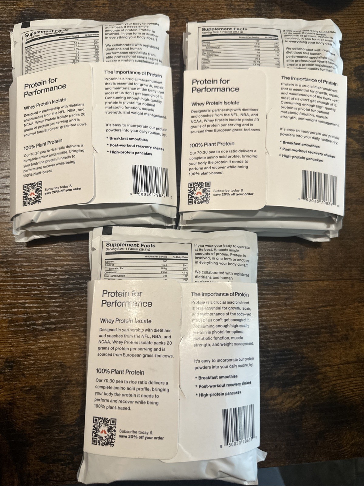 Momentous Protein Powder Travel Packs 11 Servings Variety Pack 3 Flavors