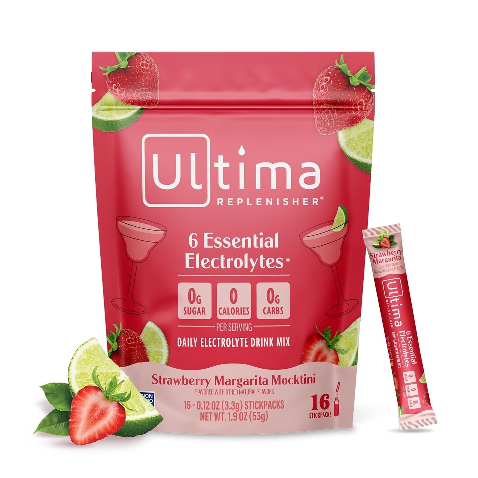 Ultima Replenisher Electrolyte Powder – Watermelon, 20 Stickpacks