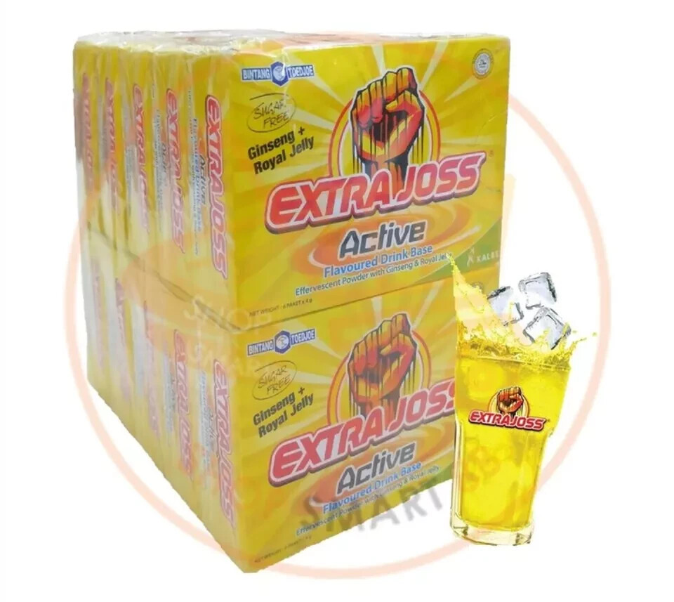 10 Boxes EXTRA JOSS (60 Sachets) Energy Drink Powder Sugar Free Boost Stamina