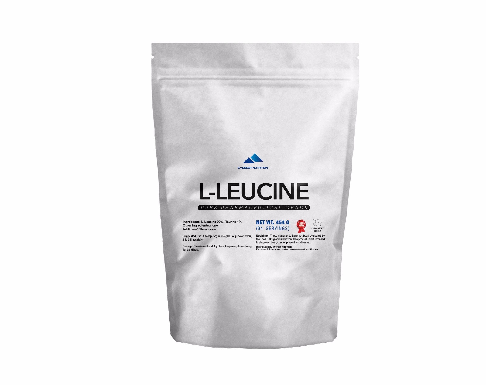 L-Leucine Powder – BCAA Amino Acid for Muscle, Strength, Workout & Recovery
