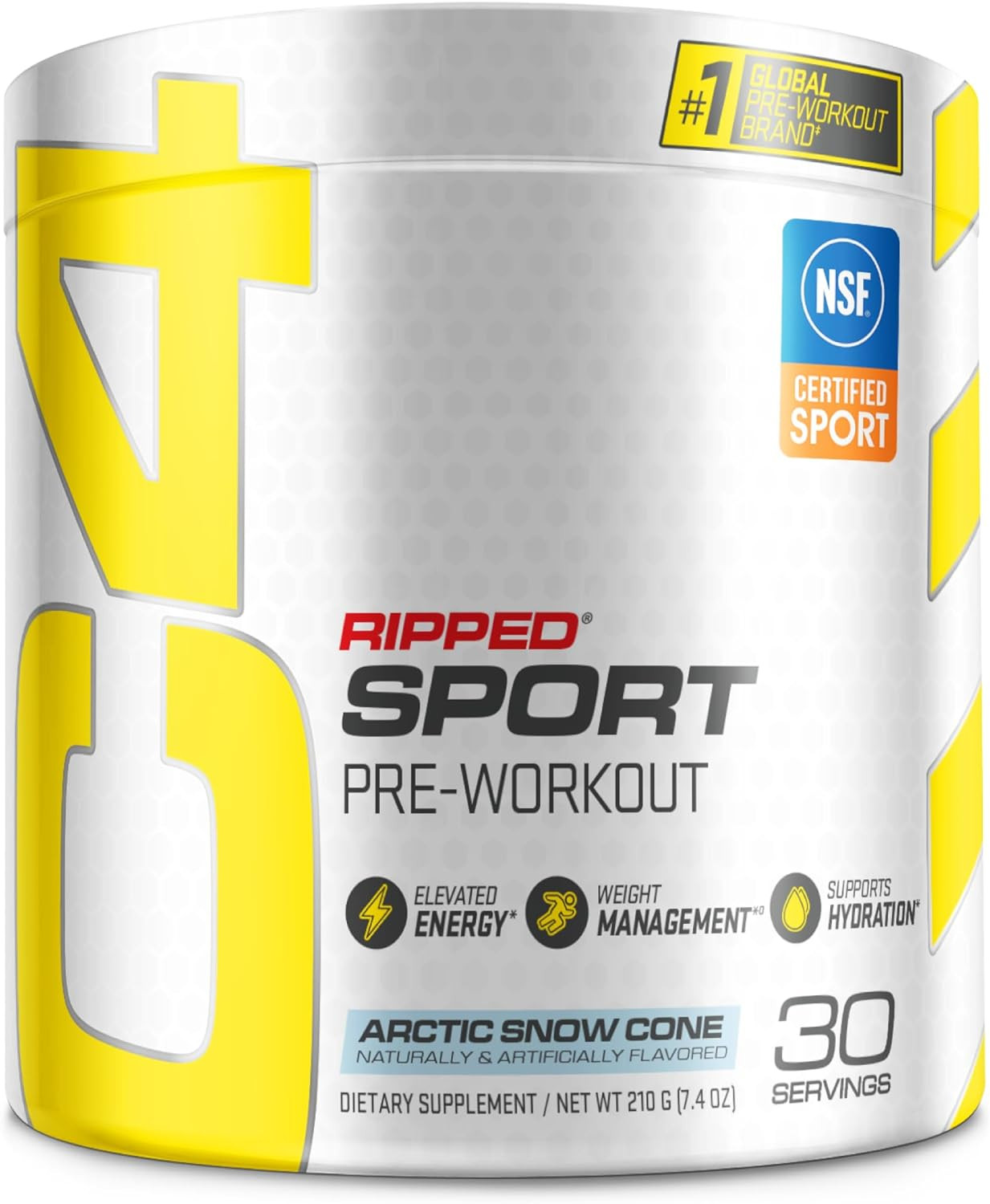 Arctic Snow Cone Sport Pre Workout Powder, Sugar-Free, 30 Servings