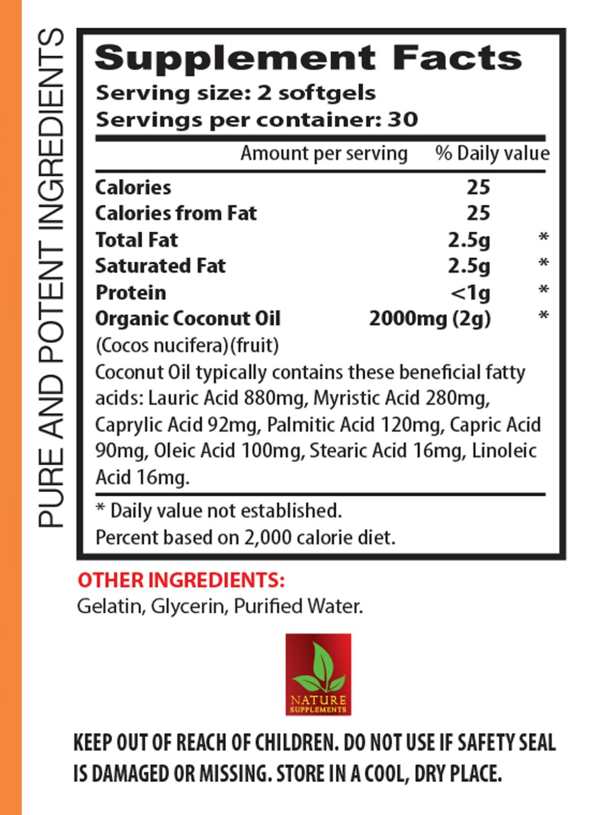 12 hour energy booster – ORGANIC COCONUT OIL – coconut oil vitamin 1B