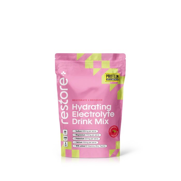 Protein Supplies Australia Restore Electrolyte Drink Mix Strawberry & Lime 240g