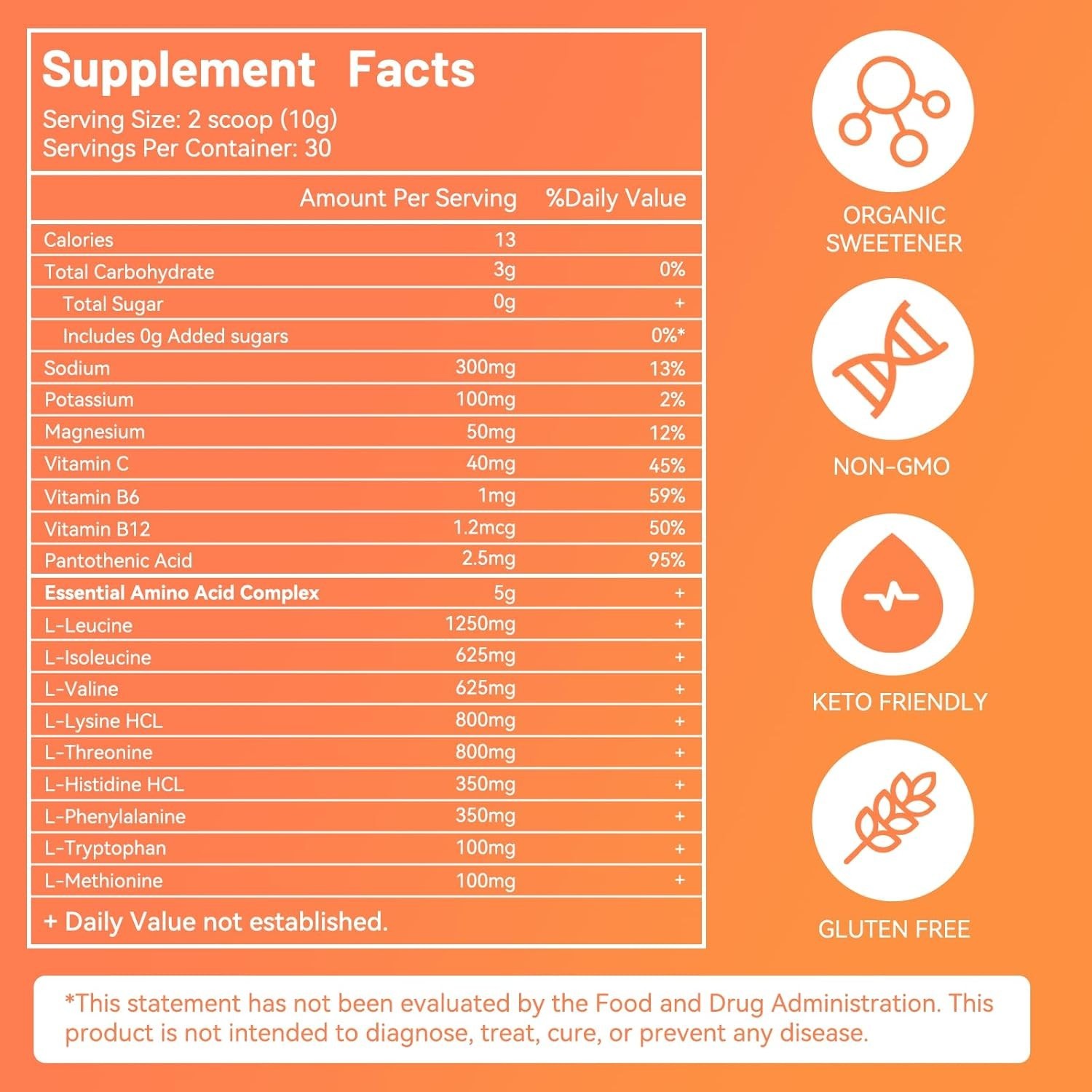 EAAs Electrolytes Powder, Essential Amino Acids Supplement, EAA & BCAA Powder…