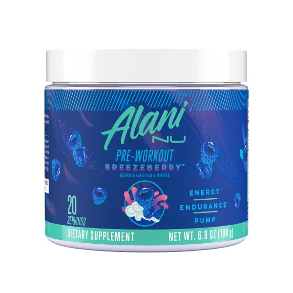 Nutrition Pre-Workout Energy Supplement Powder – Breezeberry – 6.8oz: