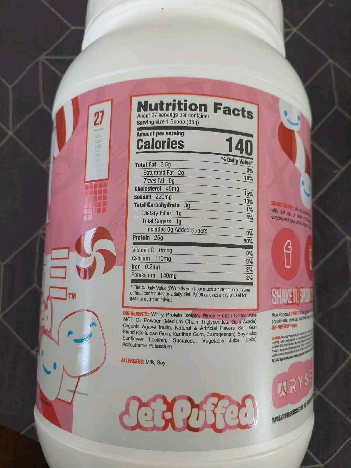 RYSE Loaded Protein Jet Puffed Peppermint *Limited Edition* Bb 8/15/27