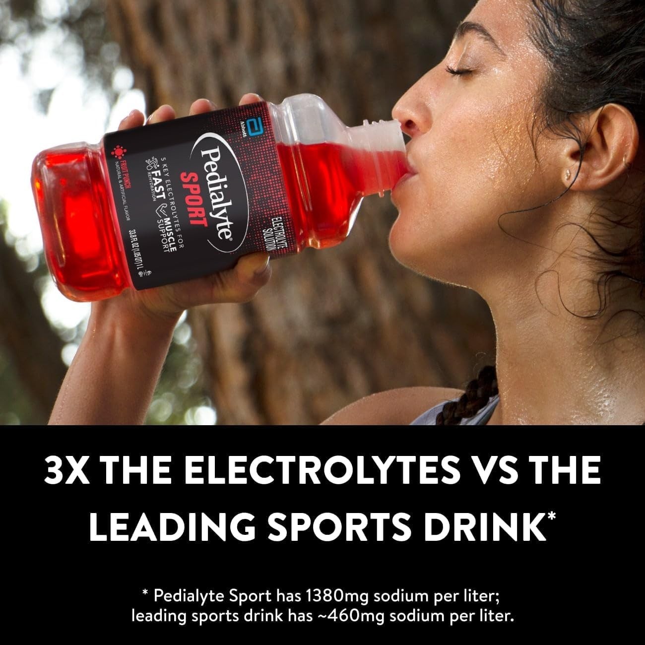 Pedialyte Sport Electrolyte Drink 33.8 Fl Oz Pack Of 4 For Fast Hydration