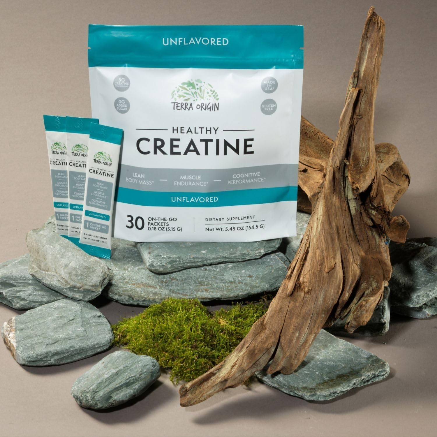 Micronized Creatine Monohydrate Powder 30 Stick Packs Unflavored Muscle