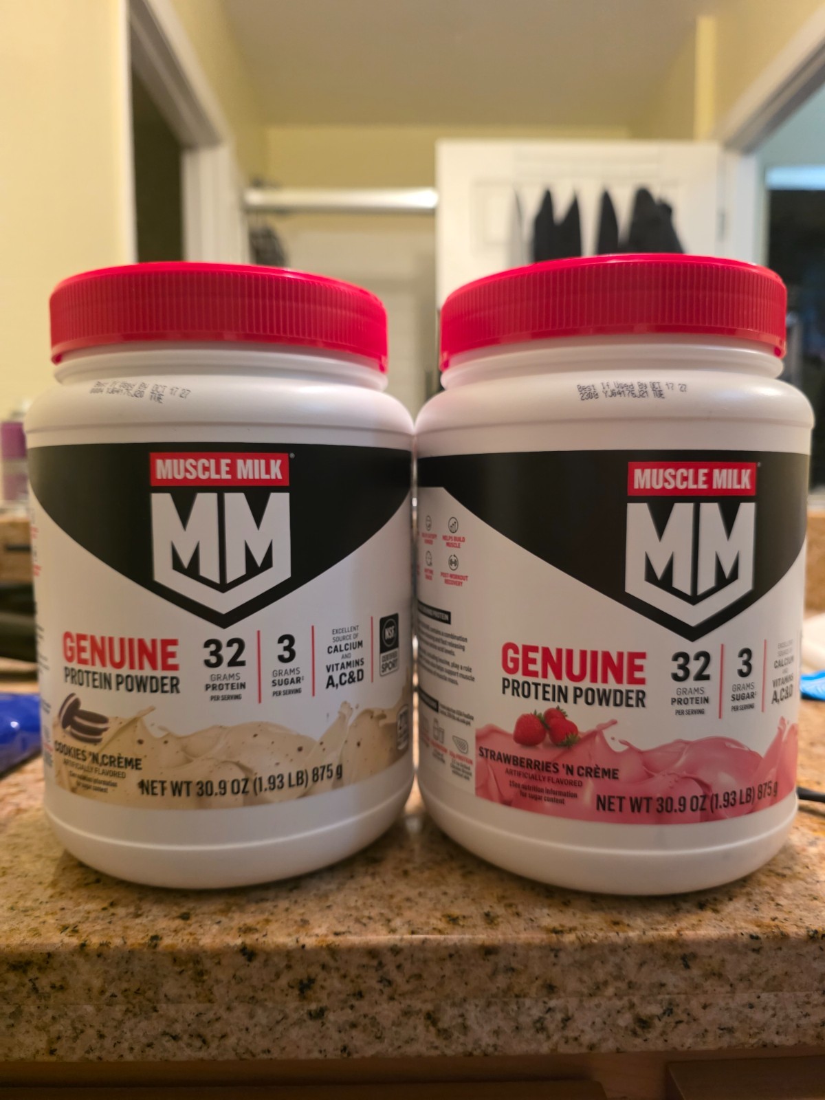 Muscle Milk Genuine Protein Powder Strawberries N Creme 32g Protein exp 10/2027
