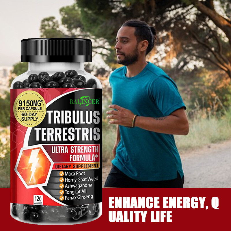 Tribulus Terrestris Extract Natural Testosteron Booster 60/120 Capsules