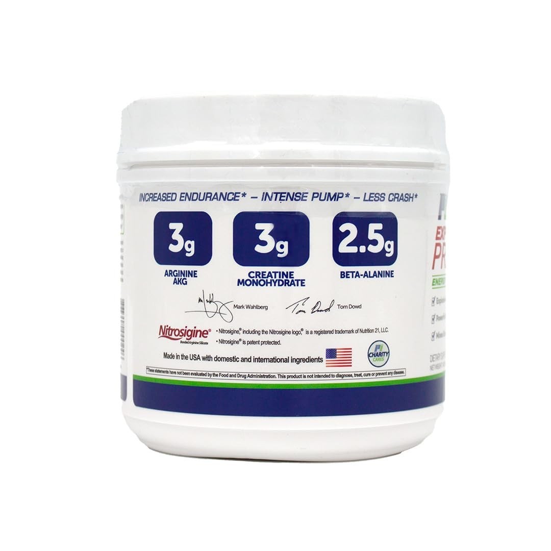 All-Natural Pre-Workout Powder – Vegan, Gluten-Free, Citrulline, Nitrosigine, Be