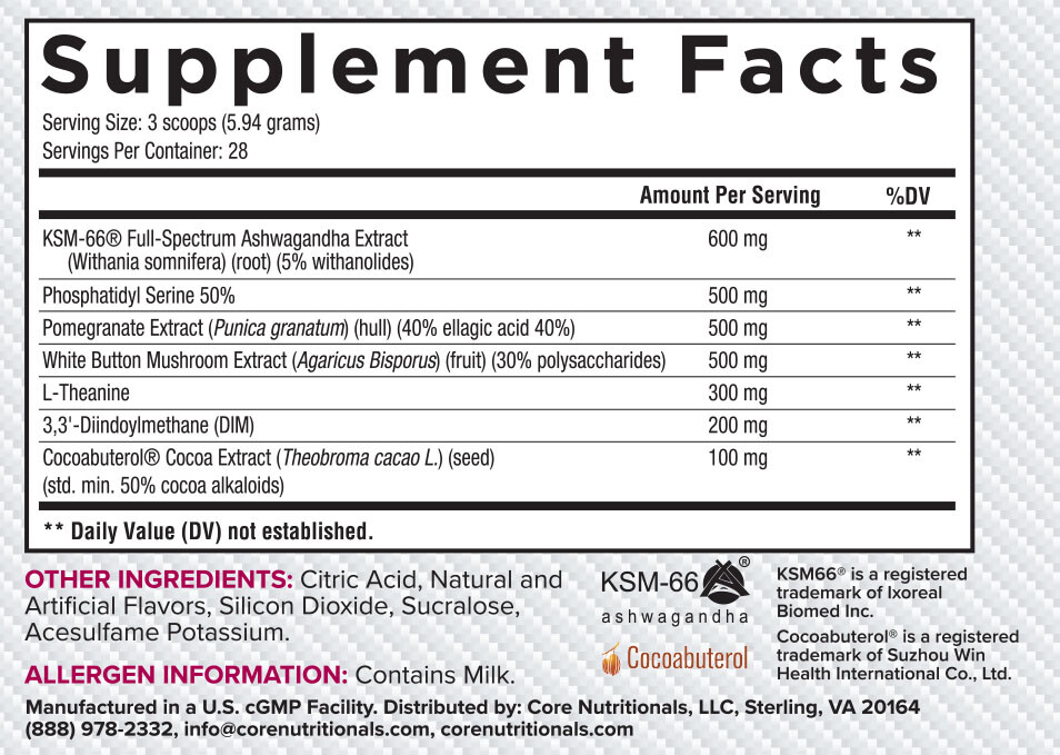 Core Nutritionals Hard Extreme Advanced Recomposition Hardening – ALL Flavors