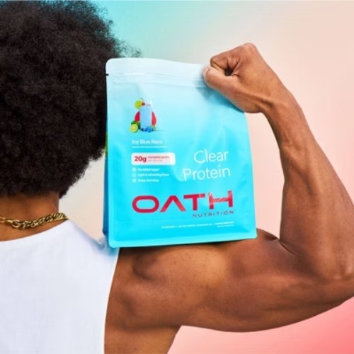 Oath Nutrition 18 Servings Clear Protein Powder – Icy Blue Raspberry