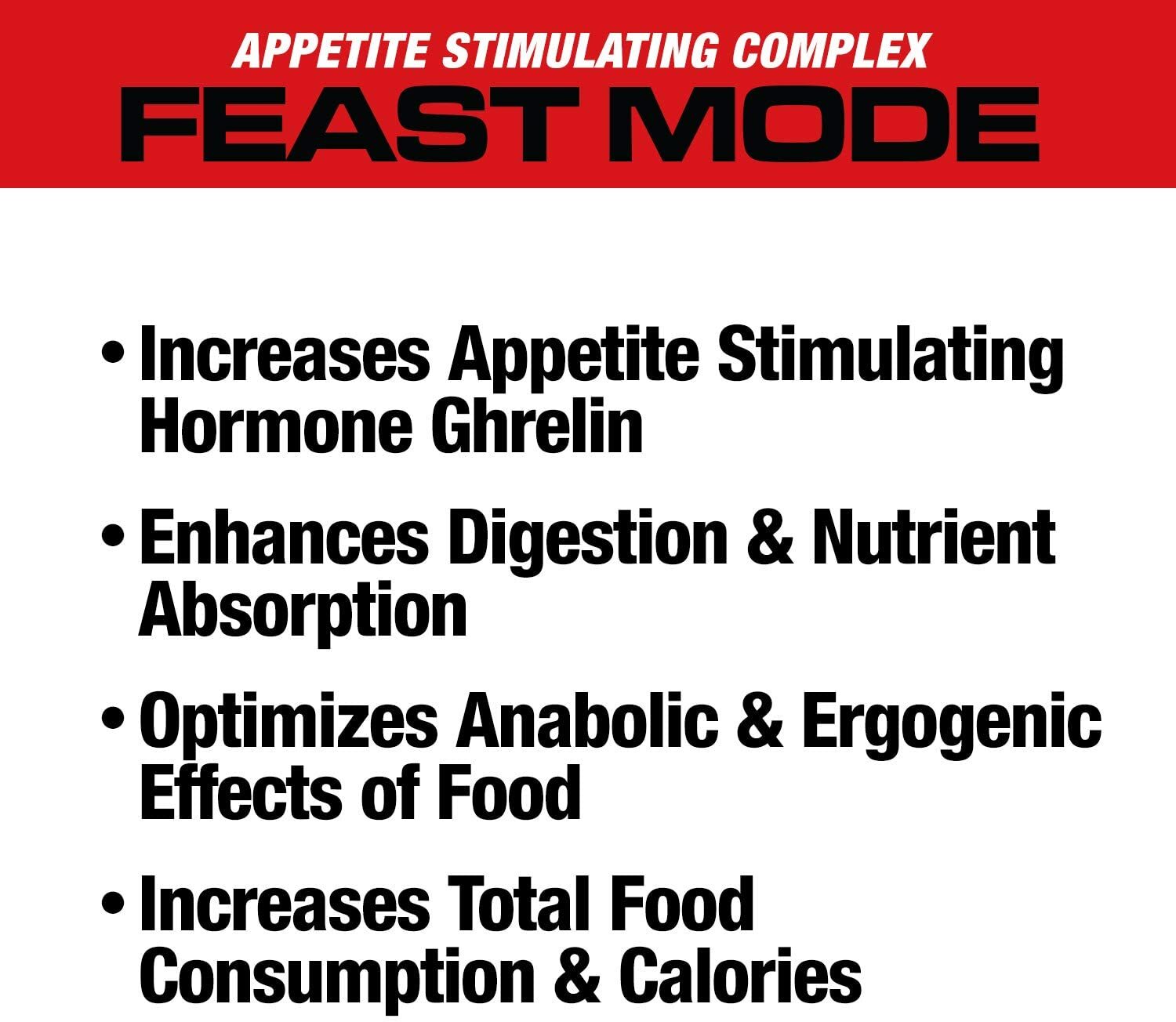 MuscleMeds Feast Mode Weight Gainer Pills Increased Appetite 90 Capsules New