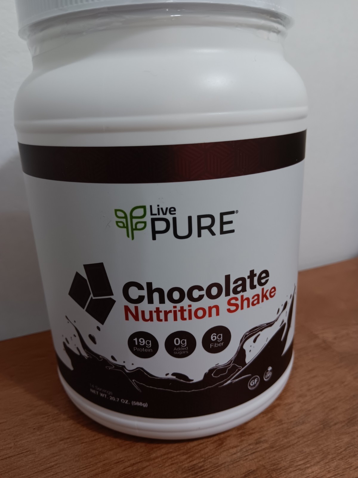 PURE LIFE Chocolate Nutrition Shake.Net Wt.20.7 Oz.(588g)