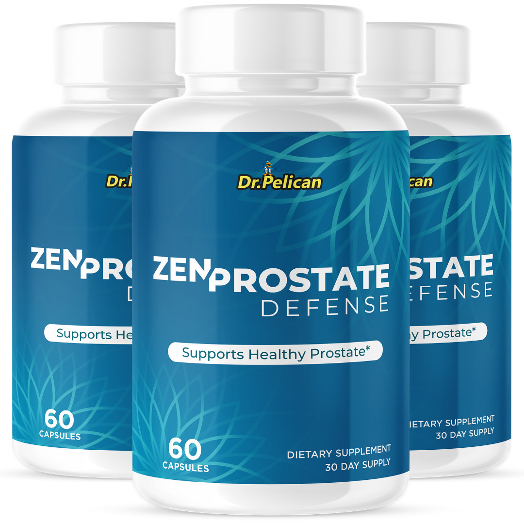 Zen Prostate Defense- Prostate Support- 3 Bottles- 180 Capsules